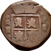 Spain 8 Maravedis Charles II 1691 MD KM# 215 coin reverse Spain 8 Maravedis Charles II 1691 MD KM# 215 coin reverse