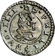 Spain 8 Maravedis (Philip IV) KM# 164.1 PHILIPPVS IIII D G coin obverse Spain 8 Maravedis (Philip IV) KM# 164.1 PHILIPPVS IIII D G coin obverse