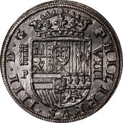 Spain 8 Reales Philip IV 1630 Aqueduct P KM# 76 PHILIPPVS IIII D G B VIII coin obverse Spain 8 Reales Philip IV 1630 Aqueduct P KM# 76 PHILIPPVS IIII D G B VIII coin obverse