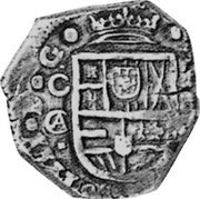 Spain 8 Reales Philip IV 1651 C CA KM# 39.2 PHILIPPVS IIII D G C A coin obverse Spain 8 Reales Philip IV 1651 C CA KM# 39.2 PHILIPPVS IIII D G C A coin obverse