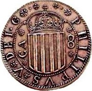 Spain 8 Reales Felipe V 1707 Full round specimens are valued at approximately twice the klippe levels KM# 62 PHILIPPVS V DEI G CA 8 coin obverse Spain 8 Reales Felipe V 1707 Full round specimens are valued at approximately twice the klippe levels KM# 62 PHILIPPVS V DEI G CA 8 coin obverse