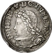Spain Croat Felipe V 1705 KM# 55 PHILIP 9 D G HISP RX coin obverse Spain Croat Felipe V 1705 KM# 55 PHILIP 9 D G HISP RX coin obverse