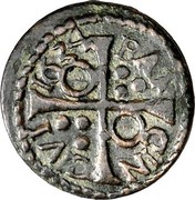 Spain Dinero Philip III 1634 KM# 20 BAR CIN CIV 1634 coin reverse Spain Dinero Philip III 1634 KM# 20 BAR CIN CIV 1634 coin reverse