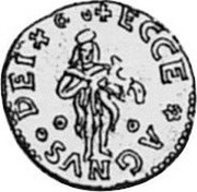 Spain Dinero Louis XIV 1648 KM# 14 ECCE AGNVS DEL coin reverse Spain Dinero Louis XIV 1648 KM# 14 ECCE AGNVS DEL coin reverse