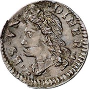 Spain Dinero Carlos III Pretender 1708 KM# PT3 ES VN DINER coin obverse Spain Dinero Carlos III Pretender 1708 KM# PT3 ES VN DINER coin obverse
