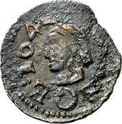 Spain Dinero (Louis XIII) KM# 26 TARREGE 1641 coin obverse Spain Dinero (Louis XIII) KM# 26 TARREGE 1641 coin obverse