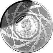 Australia Five Dollars The Milky Way 2021 ELIZABETH II AUSTRALIA ONE OUNCE FINE SILVER JC coin obverse