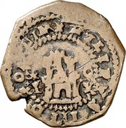 Spain Maravedi Philip III 1601 KM# 2.1 PHILLIPVS III D G coin obverse Spain Maravedi Philip III 1601 KM# 2.1 PHILLIPVS III D G coin obverse