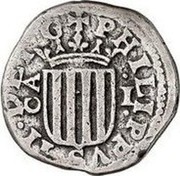 Spain Real Philip III 1611 CA KM# 16 PHILIPPUS III DEI G CA I coin obverse Spain Real Philip III 1611 CA KM# 16 PHILIPPUS III DEI G CA I coin obverse