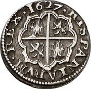 Spain Real Philip IV 1627 Aqueduct P KM# 92 HISPANIARVM REX 1627 coin reverse Spain Real Philip IV 1627 Aqueduct P KM# 92 HISPANIARVM REX 1627 coin reverse