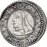 Spain Real Charles II 1687 KM# 45 CAROL9 II D G HISP REX coin obverse Spain Real Charles II 1687 KM# 45 CAROL9 II D G HISP REX coin obverse