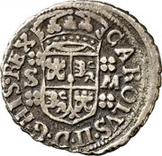 Spain Real Carlos II 1700 M KM# 240 CAROLVS II D G HIS REX S M coin obverse Spain Real Carlos II 1700 M KM# 240 CAROLVS II D G HIS REX S M coin obverse