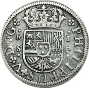 Spain Real Felipe V Cuenca and Seville 1728 P KM# 306.2 PHILIPPVS V D G R I S P coin obverse Spain Real Felipe V Cuenca and Seville 1728 P KM# 306.2 PHILIPPVS V D G R I S P coin obverse