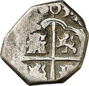 Spain Real Philip III 1612 Aqueduct A KM# 20.3 coin reverse