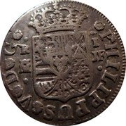 Spain Real Felipe V Madrid 1740 JF KM# 298 PHILIPPUS V D G R I M A coin obverse Spain Real Felipe V Madrid 1740 JF KM# 298 PHILIPPUS V D G R I M A coin obverse