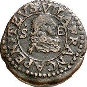 Spain Seiseno Louis XIII 1642 KM# 88 S E VILAFRANCA PENITEVS coin obverse Spain Seiseno Louis XIII 1642 KM# 88 S E VILAFRANCA PENITEVS coin obverse