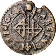 Spain Seiseno (Luis XIV) KM# 27 BARCINO CIVI 1650 coin reverse Spain Seiseno (Luis XIV) KM# 27 BARCINO CIVI 1650 coin reverse