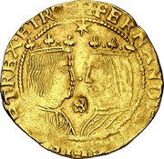 Spain Trentin Philip III ND B (1622-40) Host Date 1622 KM# 18 FERNANDVS ET ELISABET REX ET REGINA coin obverse Spain Trentin Philip III ND B (1622-40) Host Date 1622 KM# 18 FERNANDVS ET ELISABET REX ET REGINA coin obverse