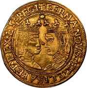 Spain Trentin Philip III ND KM# 8 FERNANDVS ET ELISABET REX ET REGI coin obverse Spain Trentin Philip III ND KM# 8 FERNANDVS ET ELISABET REX ET REGI coin obverse