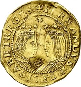 Spain Trentin Philip IV ND KM# 19 FERNANDVS ET ELISABET REGES coin obverse Spain Trentin Philip IV ND KM# 19 FERNANDVS ET ELISABET REGES coin obverse