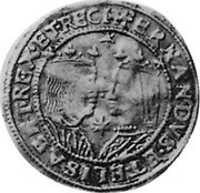 Spain Trentin (Philip III) KM# A7 FERNANDVS ET ELISABET REX ET REGINA coin obverse Spain Trentin (Philip III) KM# A7 FERNANDVS ET ELISABET REX ET REGINA coin obverse