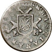 Spain 1/2 M KM# 120 Province Navarre Standart Coinage RELIGIO CHRISTIANA P P coin reverse Spain 1/2 M KM# 120 Province Navarre Standart Coinage RELIGIO CHRISTIANA P P coin reverse