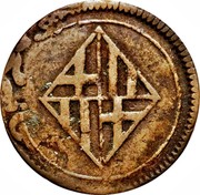 Spain 1/2 Quarto Barcelona 1811 KM# 75 coin reverse Spain 1/2 Quarto Barcelona 1811 KM# 75 coin reverse