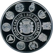 Spain 10 Euro Encounter of the two Worlds - Ships 2002 (M) Proof KM# 1089 10 EURO JUAN CARLOS I REY DE ESPAÑA coin obverse Spain 10 Euro Encounter of the two Worlds - Ships 2002 (M) Proof KM# 1089 10 EURO JUAN CARLOS I REY DE ESPAÑA coin obverse