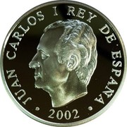 Spain 10 Euro 100th Anniversary of the Birth of Luis Cernuda 2002 (M) Proof KM# 1087 JUAN CARLOS I REY DE ESPAÑA 2002 coin obverse Spain 10 Euro 100th Anniversary of the Birth of Luis Cernuda 2002 (M) Proof KM# 1087 JUAN CARLOS I REY DE ESPAÑA 2002 coin obverse