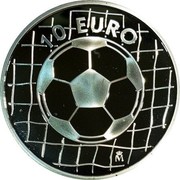 Spain 10 Euro Football World Cup in Korea and Japan - Goal shooting 2002 (M) Proof KM# 1079 10 EURO M coin reverse Spain 10 Euro Football World Cup in Korea and Japan - Goal shooting 2002 (M) Proof KM# 1079 10 EURO M coin reverse