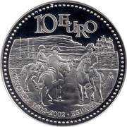 Spain 10 Euro Incorporation of Minorca to Spanish Crown 2002 Proof KM# 1050 10 EURO MENORCA 1802-2002 ESPAÑA M coin reverse Spain 10 Euro Incorporation of Minorca to Spanish Crown 2002 Proof KM# 1050 10 EURO MENORCA 1802-2002 ESPAÑA M coin reverse