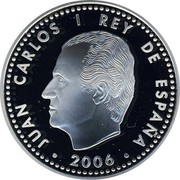Spain 10 Euro Carlos V 2006 (M) Proof KM# 1122 JUAN CARLOS I REY DE ESPAÑA 2006 coin obverse Spain 10 Euro Carlos V 2006 (M) Proof KM# 1122 JUAN CARLOS I REY DE ESPAÑA 2006 coin obverse