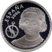 Spain 10 Euro Columbus - La Pinta 2006 (M) Proof KM# 1115 ESPAÑA 2006 coin obverse