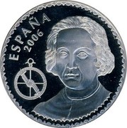 Spain 10 Euro Columbus - La Santa Maria 2006 (M) Proof KM# 1114 ESPAÑA 2006 coin obverse