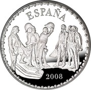 Spain 10 Euro Bicentennial Independence War 2008 Proof KM# 1201 ESPAÑA 2008 coin obverse Spain 10 Euro Bicentennial Independence War 2008 Proof KM# 1201 ESPAÑA 2008 coin obverse