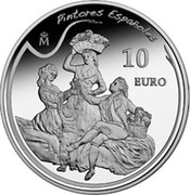 Spain 10 Euro Goya - Grape Harvest 2010 Proof KM# 1179 PINTORES ESPAÑOLES M 10 EURO coin reverse Spain 10 Euro Goya - Grape Harvest 2010 Proof KM# 1179 PINTORES ESPAÑOLES M 10 EURO coin reverse