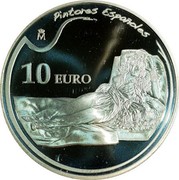 Spain 10 Euro Goya - The Clothed Maja 2010 Proof KM# 1178 PINTORES ESPAÑOLES M 10 EURO coin reverse Spain 10 Euro Goya - The Clothed Maja 2010 Proof KM# 1178 PINTORES ESPAÑOLES M 10 EURO coin reverse
