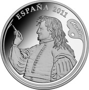 Spain 10 Euro Spanish Painters - Murillo 2011 Proof KM# 1225 ESPAÑA 2011 MURILLO coin obverse