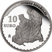 Spain 10 Euro Rafael 2013 Proof KM# 1301 TESOROS DE MUSEOS ESPAÑOLES 10 EURO M coin reverse Spain 10 Euro Rafael 2013 Proof KM# 1301 TESOROS DE MUSEOS ESPAÑOLES 10 EURO M coin reverse