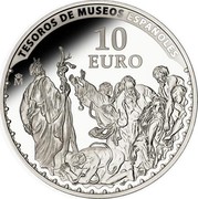 Spain 10 Euro Anton van Dyck 2014 Proof KM# 1316 TESOROS DE MUSEOS ESPAÑOLES 10 EURO M coin reverse Spain 10 Euro Anton van Dyck 2014 Proof KM# 1316 TESOROS DE MUSEOS ESPAÑOLES 10 EURO M coin reverse
