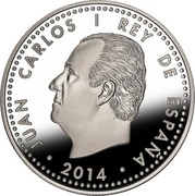 Spain 10 Euro Manuel de Falla 2014 Proof KM# 1309 2014 JUAN CARLOS I REY DE ESPAÑA coin obverse Spain 10 Euro Manuel de Falla 2014 Proof KM# 1309 2014 JUAN CARLOS I REY DE ESPAÑA coin obverse