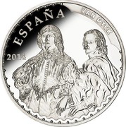 Spain 10 Euro Anton van Dyck 2014 Proof KM# 1316 ESPAÑA 2014 VAN DYCK coin obverse Spain 10 Euro Anton van Dyck 2014 Proof KM# 1316 ESPAÑA 2014 VAN DYCK coin obverse