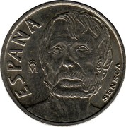 Spain 10 Pesetas Seneca 1997 KM# 982 ESPAÑA M SENECA coin obverse Spain 10 Pesetas Seneca 1997 KM# 982 ESPAÑA M SENECA coin obverse