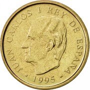 Spain 100 Pesetas Juan Carlos I FAO 1995 (M) KM# 950 JUAN CARLOS I REY DE ESPAÑA 1995 coin obverse Spain 100 Pesetas Juan Carlos I FAO 1995 (M) KM# 950 JUAN CARLOS I REY DE ESPAÑA 1995 coin obverse