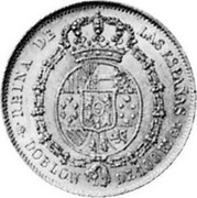Spain 100 Reales Isabel II 1850 DG KM# 594.2 REINA DE LAS ESPAÑAS M DOBLON DE 100 RS CM coin reverse Spain 100 Reales Isabel II 1850 DG KM# 594.2 REINA DE LAS ESPAÑAS M DOBLON DE 100 RS CM coin reverse