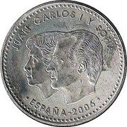Spain 12 Euro 5th Centenary of the Death of Christopher Columbus 2006 (M) KM# 1113 JUAN CARLOS I Y SOFIA ESPAÑA 2006 coin obverse Spain 12 Euro 5th Centenary of the Death of Christopher Columbus 2006 (M) KM# 1113 JUAN CARLOS I Y SOFIA ESPAÑA 2006 coin obverse