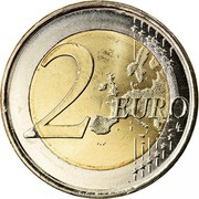 Spain 2 Euro 10th Anniversary of the European Monetary Union 2009 Large Stars KM# 1142.2 2 EURO LL coin reverse Spain 2 Euro 10th Anniversary of the European Monetary Union 2009 Large Stars KM# 1142.2 2 EURO LL coin reverse
