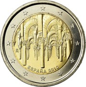 Spain 2 Euro Cordoba Historical Center 2010 Proof KM# 1152 M ESPAÑA 2010 coin obverse Spain 2 Euro Cordoba Historical Center 2010 Proof KM# 1152 M ESPAÑA 2010 coin obverse