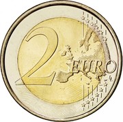 Spain 2 Euro 10th Anniversary of Euro Banknotes and Coins 2012 Proof KM# 1252 2 EURO LL coin reverse Spain 2 Euro 10th Anniversary of Euro Banknotes and Coins 2012 Proof KM# 1252 2 EURO LL coin reverse
