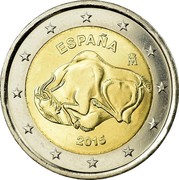 Spain 2 Euro Altamira Caves 2015 (M) KM# 1337 ESPAÑA M 2015 coin obverse Spain 2 Euro Altamira Caves 2015 (M) KM# 1337 ESPAÑA M 2015 coin obverse